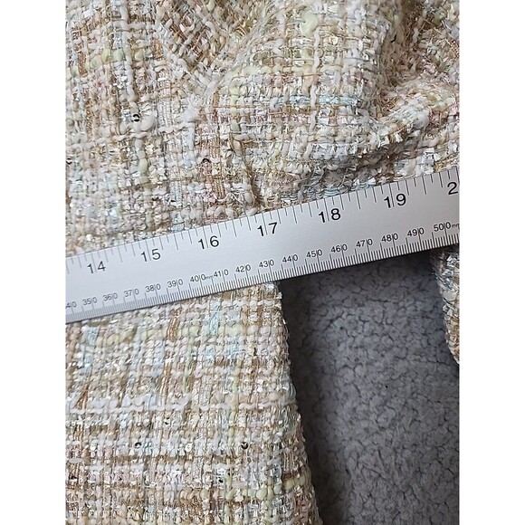 JASON WU Women's Medium Tweed Metallic NWT Double Breasted Long Sleeve Blazer - Picture 12 of 14